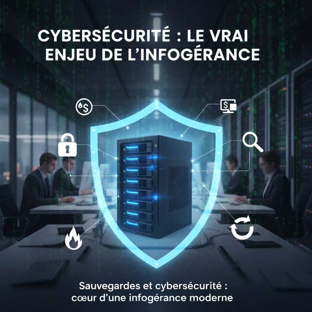 Sauvegardes et cybersécurité : cœur d’une infogérance moderne